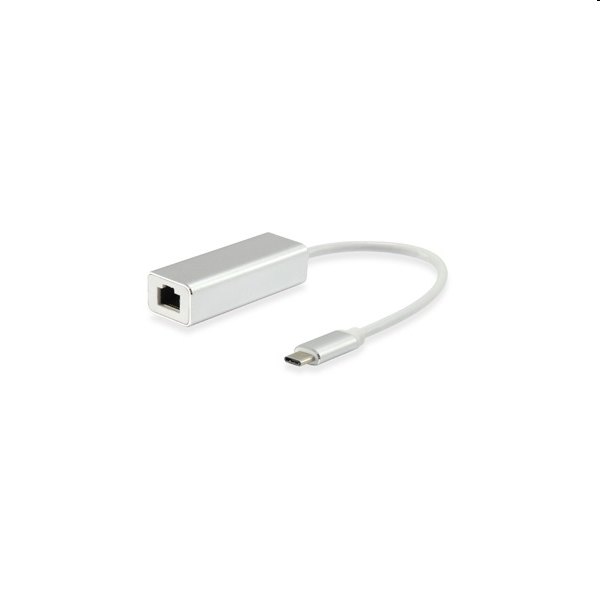 Átalakító USB Type-C - RJ45 apa/anya 10/100/1000Mbit/s fotó, illusztráció : EQUIP-133454