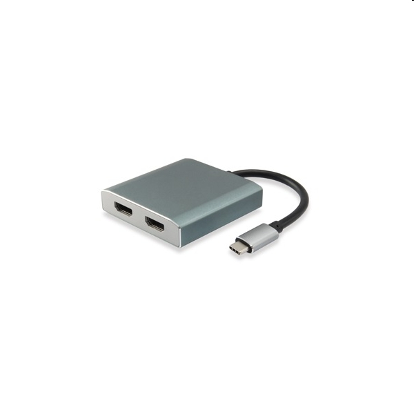 Átalakító USB Type-C -ről 2xHDMI -re apa/anya fotó, illusztráció : EQUIP-133464