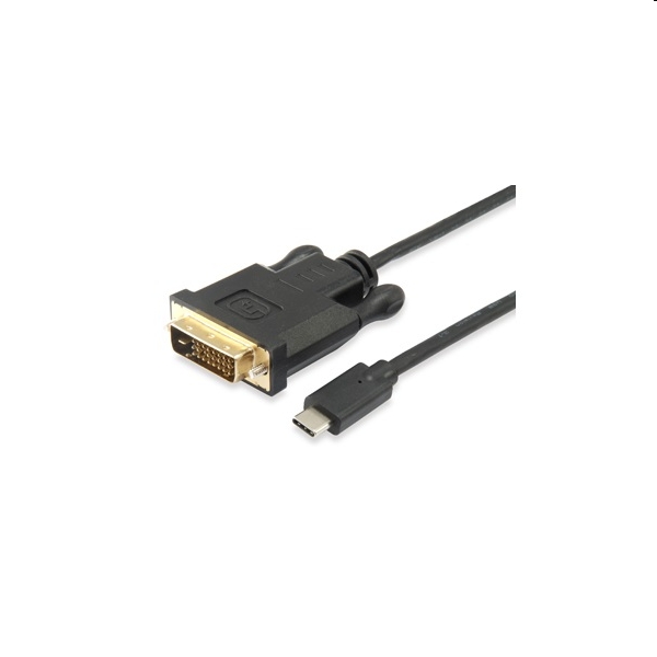 Átalakító USB Type-C -ről DVI-D Dual-Link -re kábel 1,8m apa/apa fotó, illusztráció : EQUIP-133468