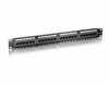 Patch panel 24 port Cat6 1U fekete