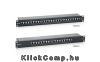 Cat6 patch panel 24 port, 1U, fekete, árnyékolt Delock EQUIP-326424 Technikai adatok