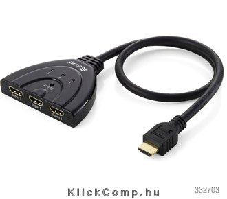 HDMI Video Switch, 3 Port Delock fotó, illusztráció : EQUIP-332703