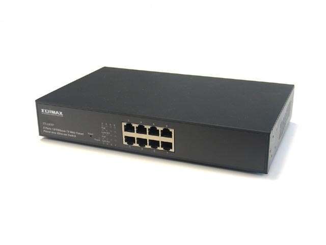 8 port switch 10/100 PoE websmart fotó, illusztráció : ES5808P