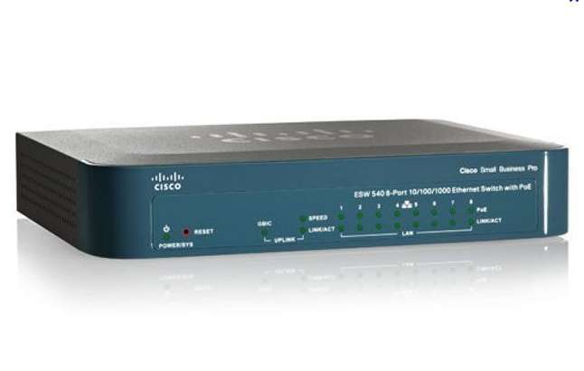 Cisco ESW-540-8P 8 LAN 10/100/1000Mbps, 2 miniGBIC Smart menedzselhető rack swi fotó, illusztráció : ESW-540-8P-K9