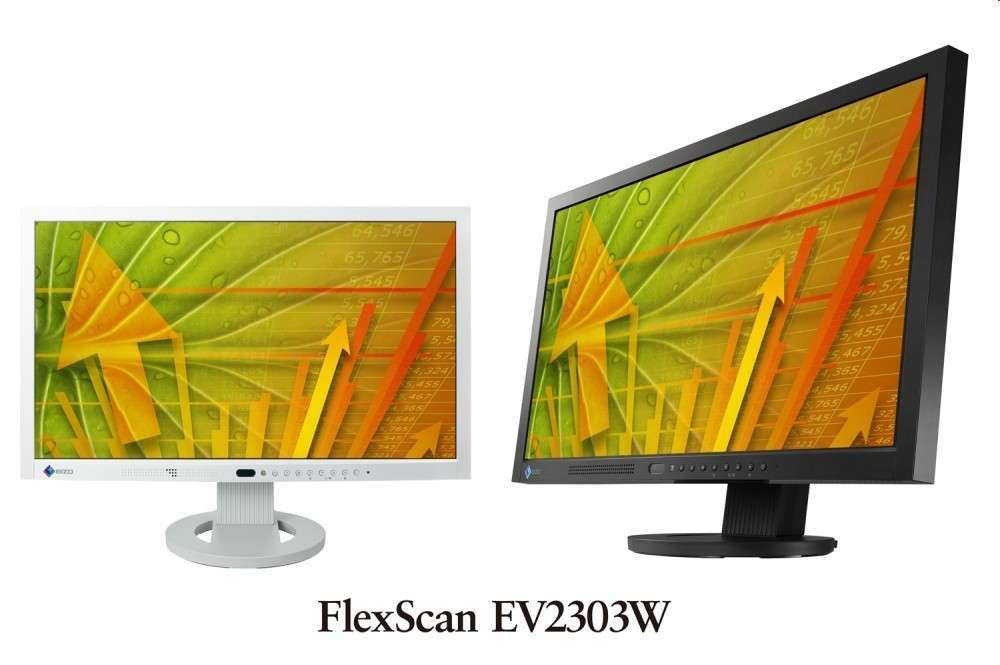 Monitor WUXGA, 1920x1080, 1000:1 kontraszt, EcoView Sense, DVI-D és analóg fotó, illusztráció : EV2303WH-BK
