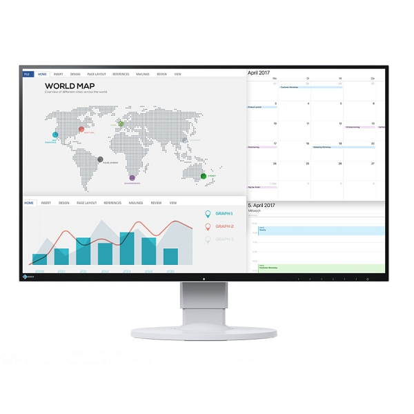 Monitor 27  EIZO EV2780-WT EcoView Ultra-Slim fotó, illusztráció : EV2780-WT