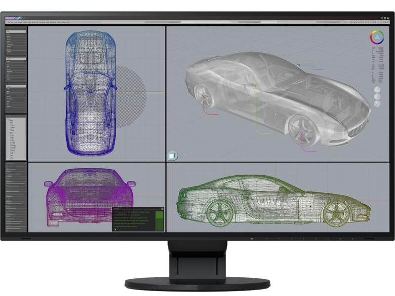 Monitor 27  3840x2160 IPS HDMI DP USB USB-C Eizo FlexScan EV2785-BK fotó, illusztráció : EV2785-BK