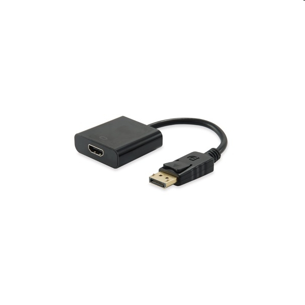 Átalakító Displayport1.2 - HDMI1.4 anya/apa fekete fotó, illusztráció : Equip-133438