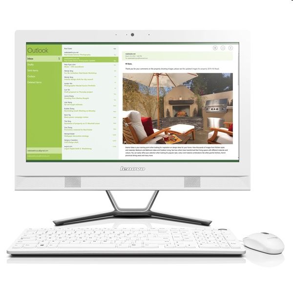 LENOVO IdeaCentre C40-30 AIO asztali számítógép 21,5  FHD NON-Touch i3-5005U 4G fotó, illusztráció : F0B400SGHV