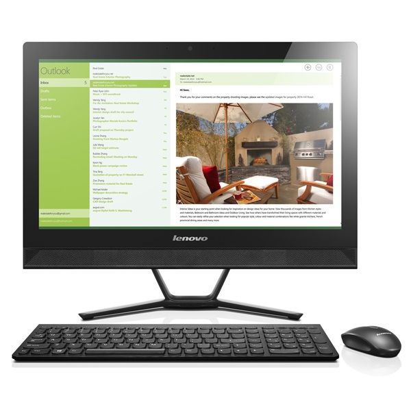 LENOVO IdeaCentre C40-30 AIO asztali számítógép 21,5  FHD TOUCH i3-5005U 4GB 1T fotó, illusztráció : F0B400SJHV