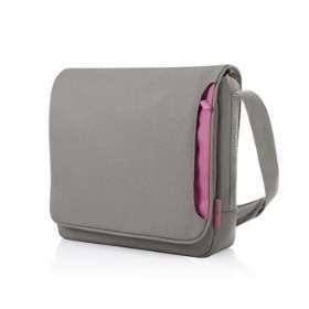 12,1   Notebook táska szürke-rózsaszín BELKIN Messenger Bag Gray/Pink - Már nem fotó, illusztráció : F8N103-SGF-DL