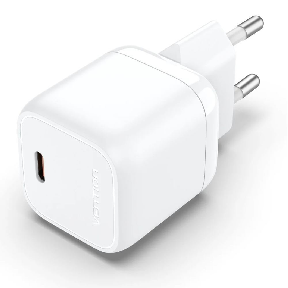 Telefon töltő USB-C Vention 30W fehér - Már nem forgalmazott termék fotó, illusztráció : FAKW0-EU