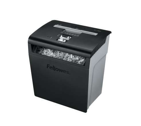 Iratmegsemmisítő, konfetti, 8 lap, FELLOWES  Powershred&reg; P-48C , fekete fotó, illusztráció : FELLOWES-3214801