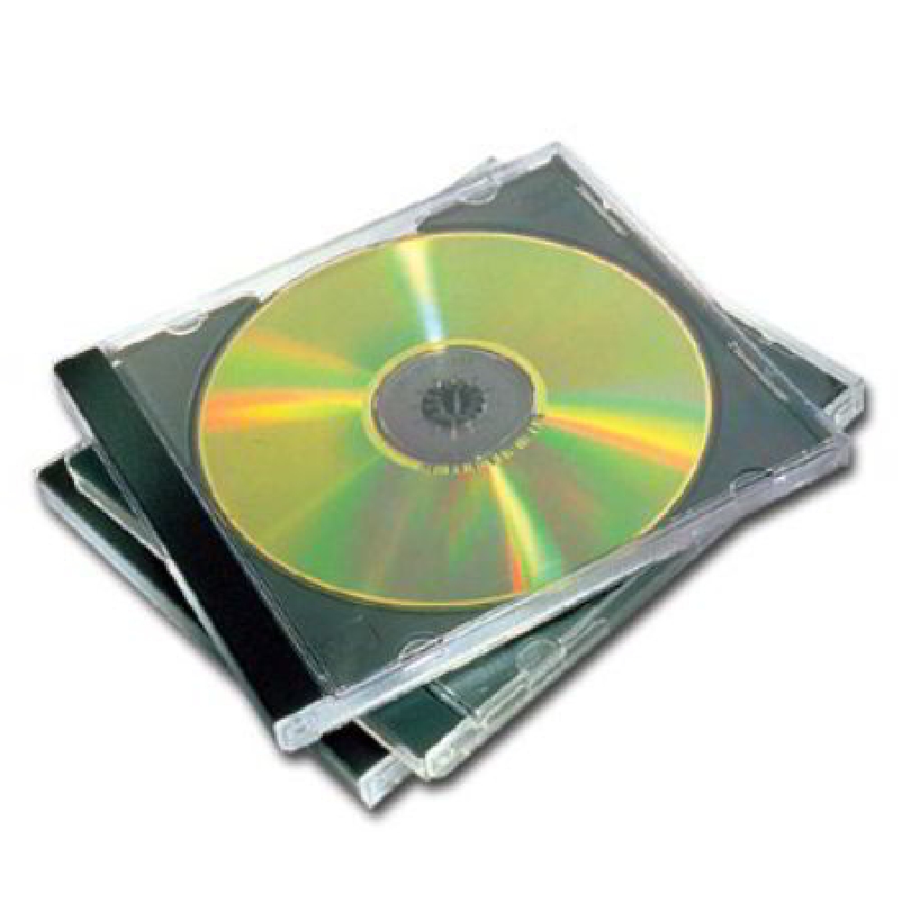 CD-tok normál 1 lemez fekete fotó, illusztráció : FELLOWES-98310