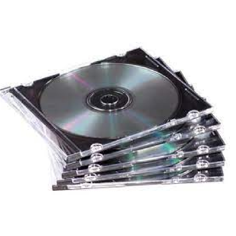 CD-tok vékony 1 lemez átlátszó fotó, illusztráció : FELLOWES-98316