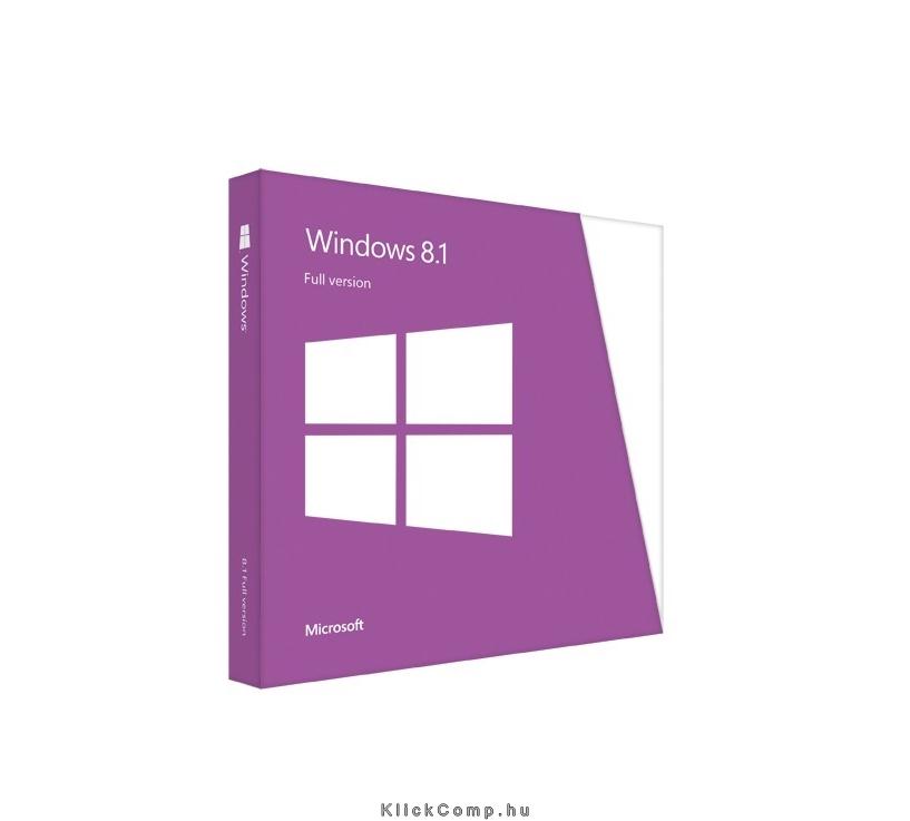 Microsoft Windows 8.1 Pro 64-bit GER 1 Felhasználó Oem 1pack operációs rendszer fotó, illusztráció : FQC-06942