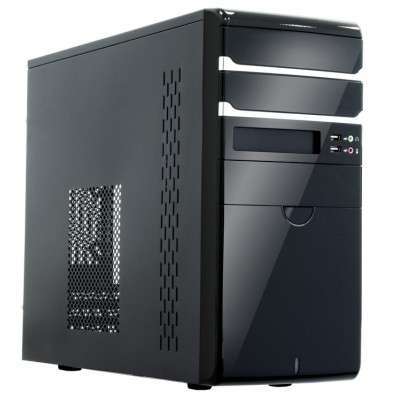 350W 12 cm fekete microATX ház fotó, illusztráció : FS-01B