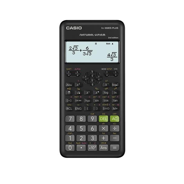 Számológép tudományos 252 funkció CASIO FX-350ES Plus 2E fotó, illusztráció : FX-350ES-PLUS-2E