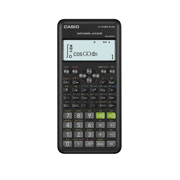 Számológép tudományos 417 funkció CASIO FX-570ES Plus 2E fotó, illusztráció : FX-570ES-PLUS-2E