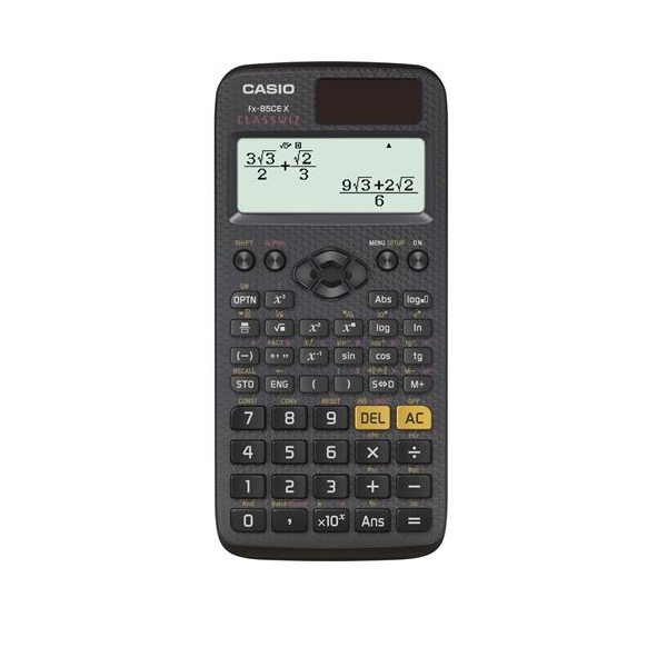 Számológép tudományos 379 funkció CASIO FX-85CEX fotó, illusztráció : FX-85-CE-X