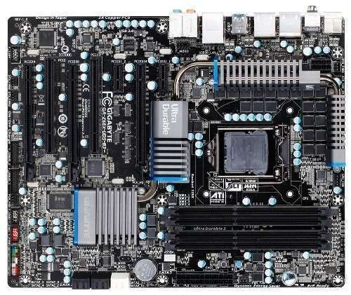 Z68X-UD5-B3 skt1155 Z68, 4xDDR3 1333MHz, 1xGBE LAN, 2xPCI-E, RAID, 4xSATA3, 3x1 fotó, illusztráció : GAZ68XUD5B3
