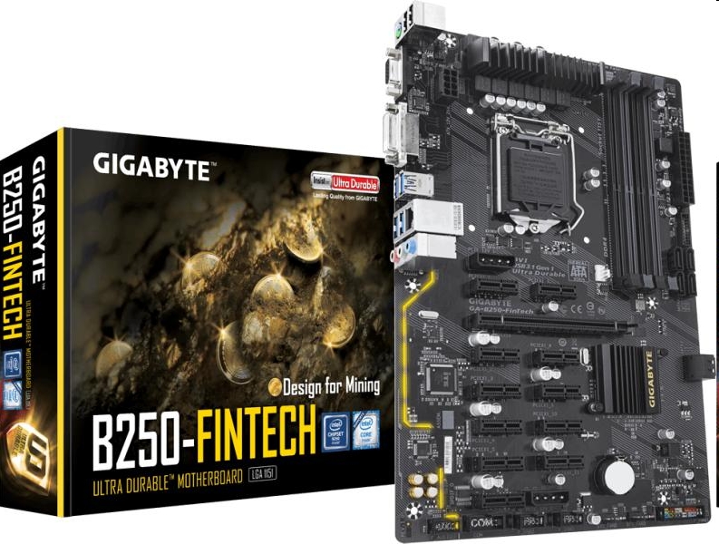 Alaplap B250 S1151 Gigabyte GA-B250-FinTech fotó, illusztráció : GA-B250-FINTECH