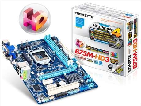 B75M-HD3 Intel B75 LGA1155 mATX alaplap fotó, illusztráció : GA-B75M-HD3