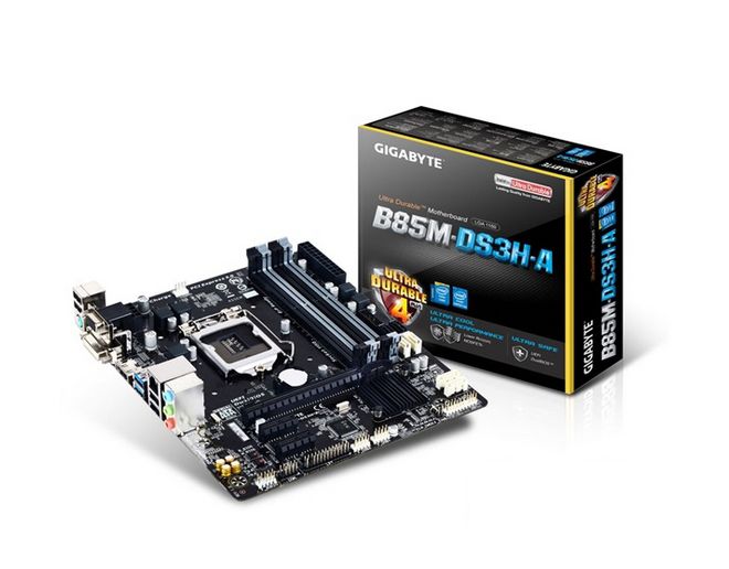Alaplap B85 skt1150 Gigabyte B85M-DS3H-A fotó, illusztráció : GA-B85M-DS3H-A