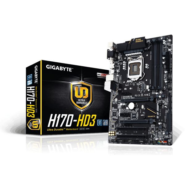 Alaplap H170 skt1151 Gigabyte H170-HD3 fotó, illusztráció : GA-H170-HD3