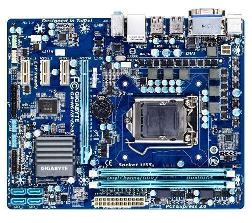 MB Gigabyte H61M-D2-B3 mATX skt1155 alaplap Intel H61 (3 év gar) - Már nem forg fotó, illusztráció : GA-H61M-D2-B3