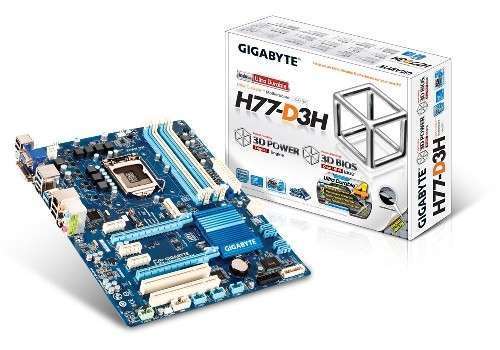 H77M-D3H Intel H77 LGA1155 mATX alaplap fotó, illusztráció : GA-H77M-D3H