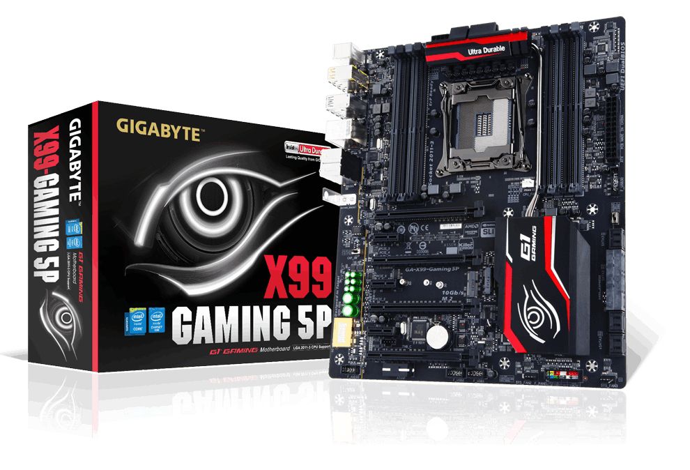 Alaplap X99 LGA2011 Intel E-ATX Gigabyte X99-GAMING 5P fotó, illusztráció : GA-X99-GAMING-5P