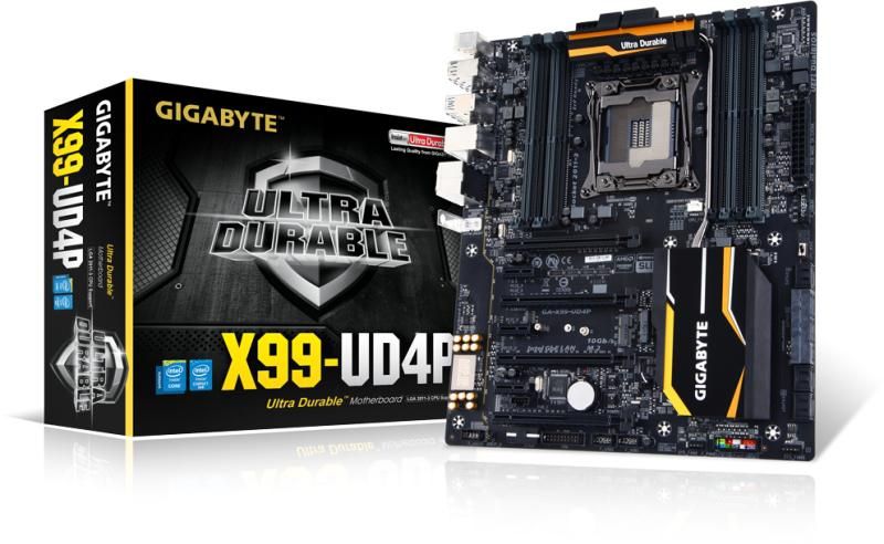 Alaplap X99 LGA2011 E-ATX Gigabyte X99-UD4P fotó, illusztráció : GA-X99-UD4P