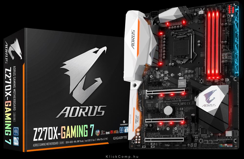 Alaplap Z270 s1151 Gigabyte GA-Z270X-GAMING7 fotó, illusztráció : GA-Z270X-GAMING7