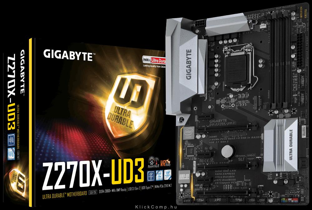 Alaplap Z270 s1151 Gigabyte GA-Z270X-UD3 fotó, illusztráció : GA-Z270X-UD3