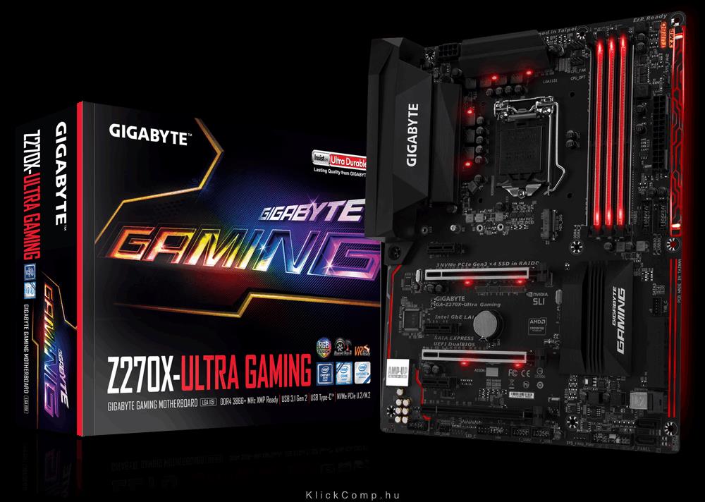 Alaplap Z270 s1151 Gigabyte GA-Z270X-UG fotó, illusztráció : GA-Z270X-UG