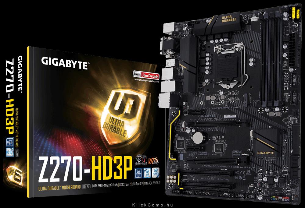 Alaplap Z270 s1151 Gigabyte GA-Z270-HD3P fotó, illusztráció : GA-Z270-HD3P