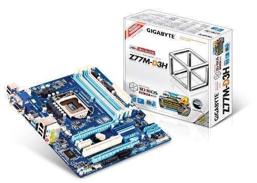 Alaplap Z77M-D3H LGA1155 Gigabyte fotó, illusztráció : GA-Z77M-D3H