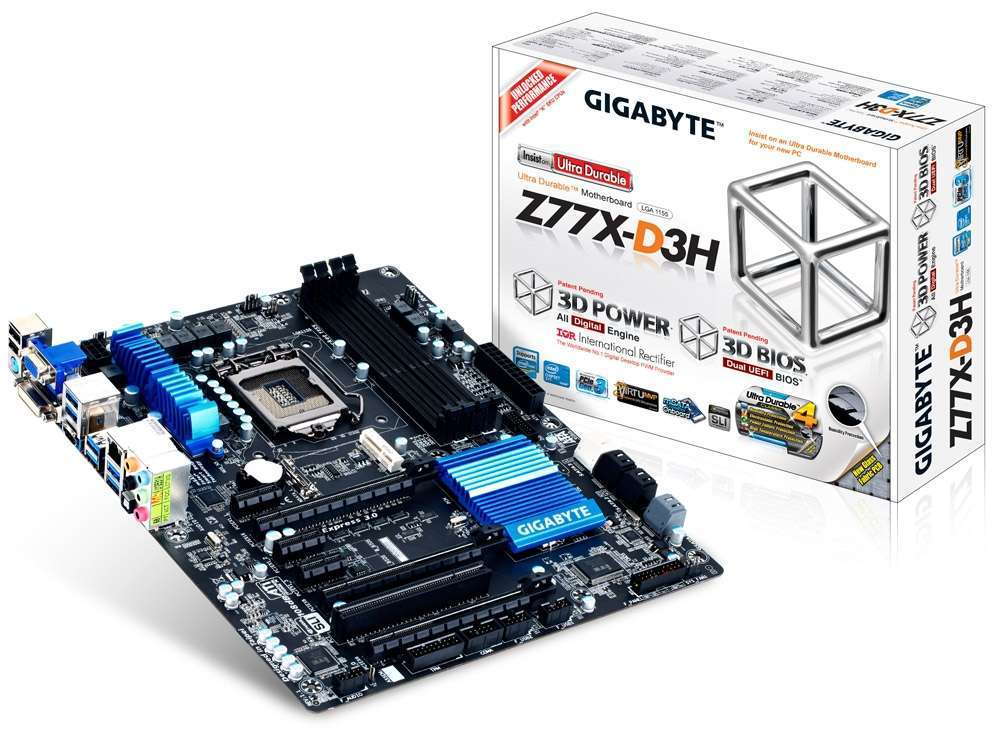 Gigabyte GA-Z77X-D3H LGA1155 fotó, illusztráció : GA-Z77X-D3H