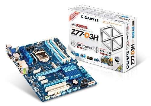 Z77-D3H skt1155 Z77, 4xDDR3 2400MHz, 2xPCI-E, RAID, 1xGBE LAN, 2xSATA3, 10xUSB2 fotó, illusztráció : GA-Z77-D3H