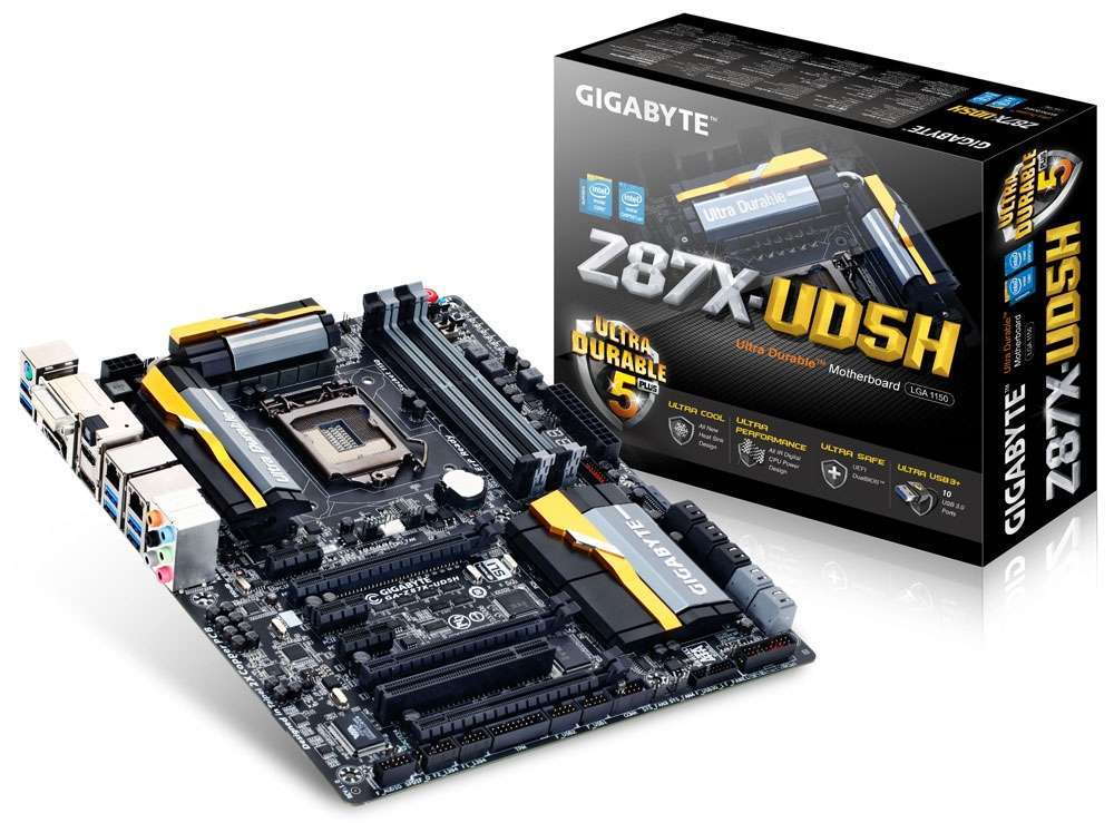 Alaplap Z87X-UD5H LGA1150 Gigabyte fotó, illusztráció : GA-Z87X-UD5H