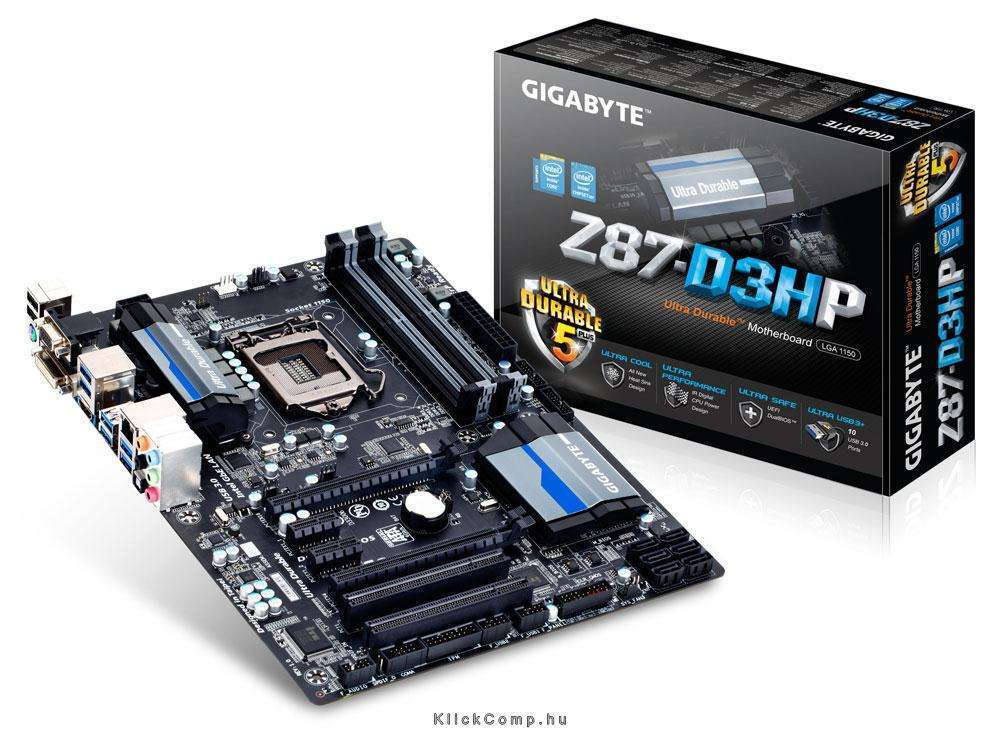 Alaplap Z87-D3HP LGA1150 Gigabyte fotó, illusztráció : GA-Z87-D3HP