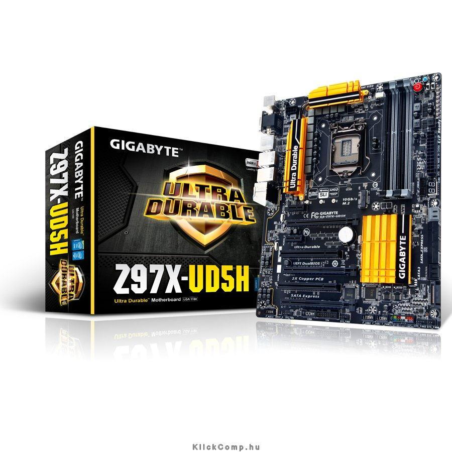 Alaplap Z97X-UD5H LGA1150 Gigabyte fotó, illusztráció : GA-Z97X-UD5H