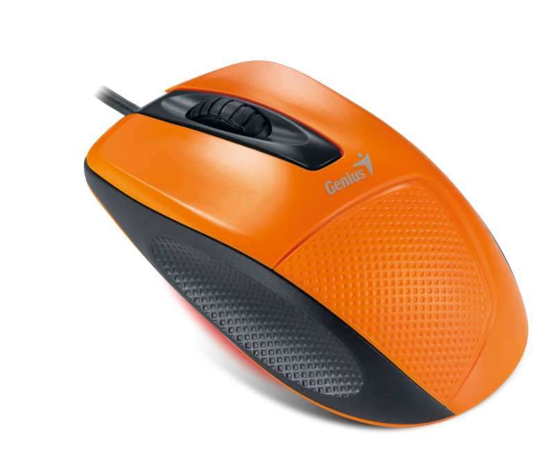 Genius DX-150 VEzetékes Optikai Ergonómikus egér USB narancssárga - Már nem for fotó, illusztráció : GENDX150NARANCS