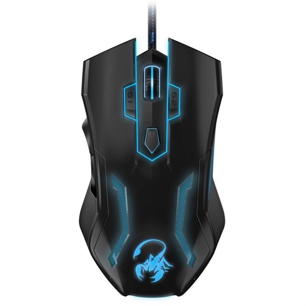 Gamer egér USB Genius Scorpion Spear Pro Gaming fekete fotó, illusztráció : GENIUS-31040003400