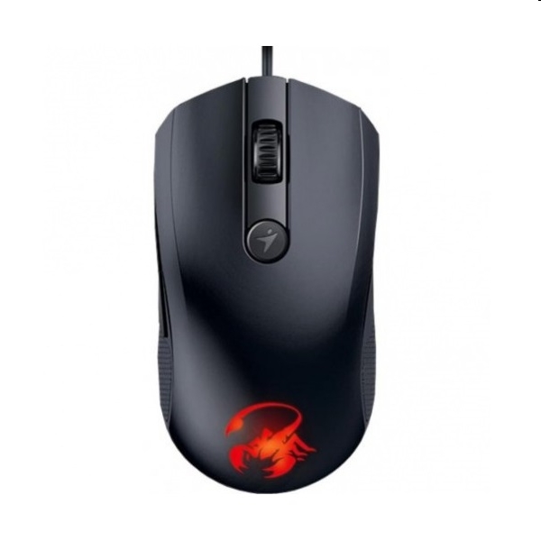 Egér USB Genius X-G600 Vezetékes Lézer 1600DPI 6 gomb Fekete fotó, illusztráció : GENIUS-31040035100