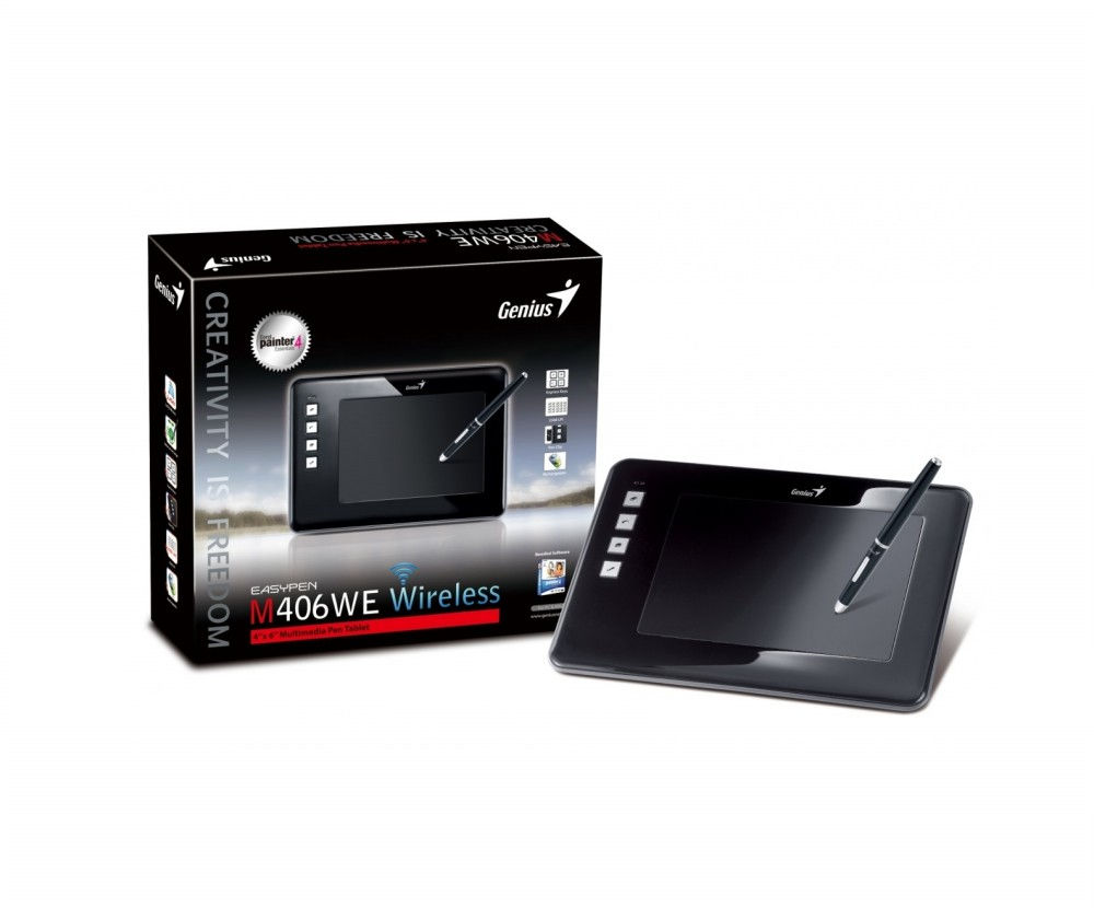 EasyPen M406W 4 x 6  wless WideScreen digitalizáló tábla fotó, illusztráció : GENIUS-31100033101