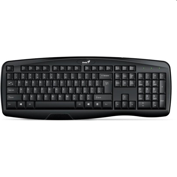 Billentyűzet USB Genius KB-128 fekete fotó, illusztráció : GENIUS-31300001404