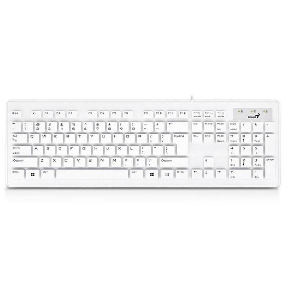 Billentyűzet USB Genius SlimStar 126 Keyboard White HU - Már nem forgalmazott t fotó, illusztráció : GENIUS-31310017412
