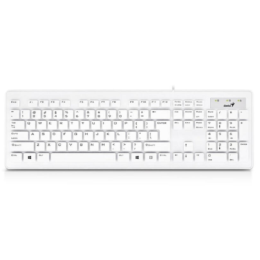 Billentyűzet USB Genius SlimStar 126 Keyboard White HU fotó, illusztráció : GENIUS-31310017412